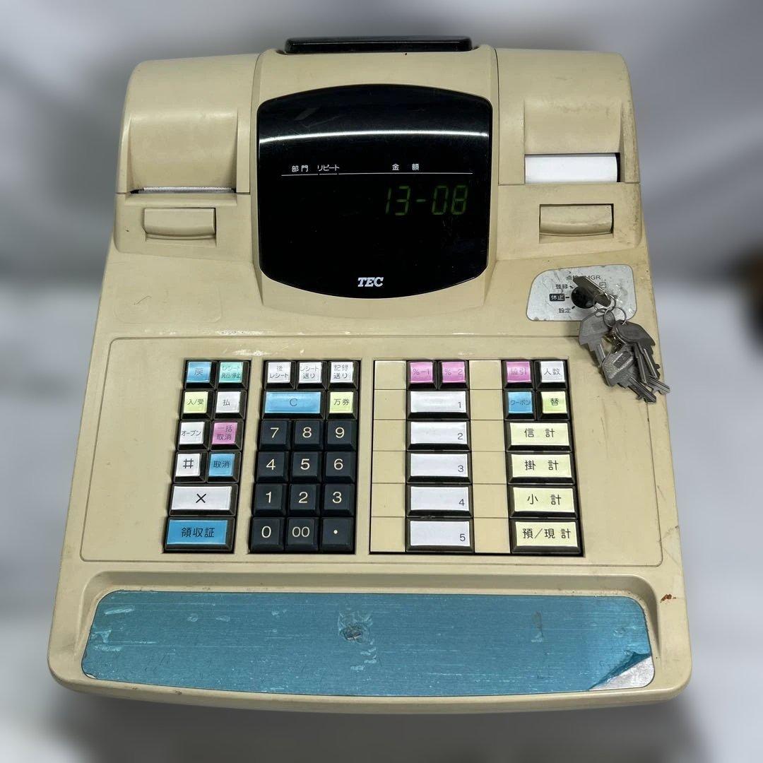テック 電子レジスター MA-600 説明書付き レジスター TEC ジャンク品