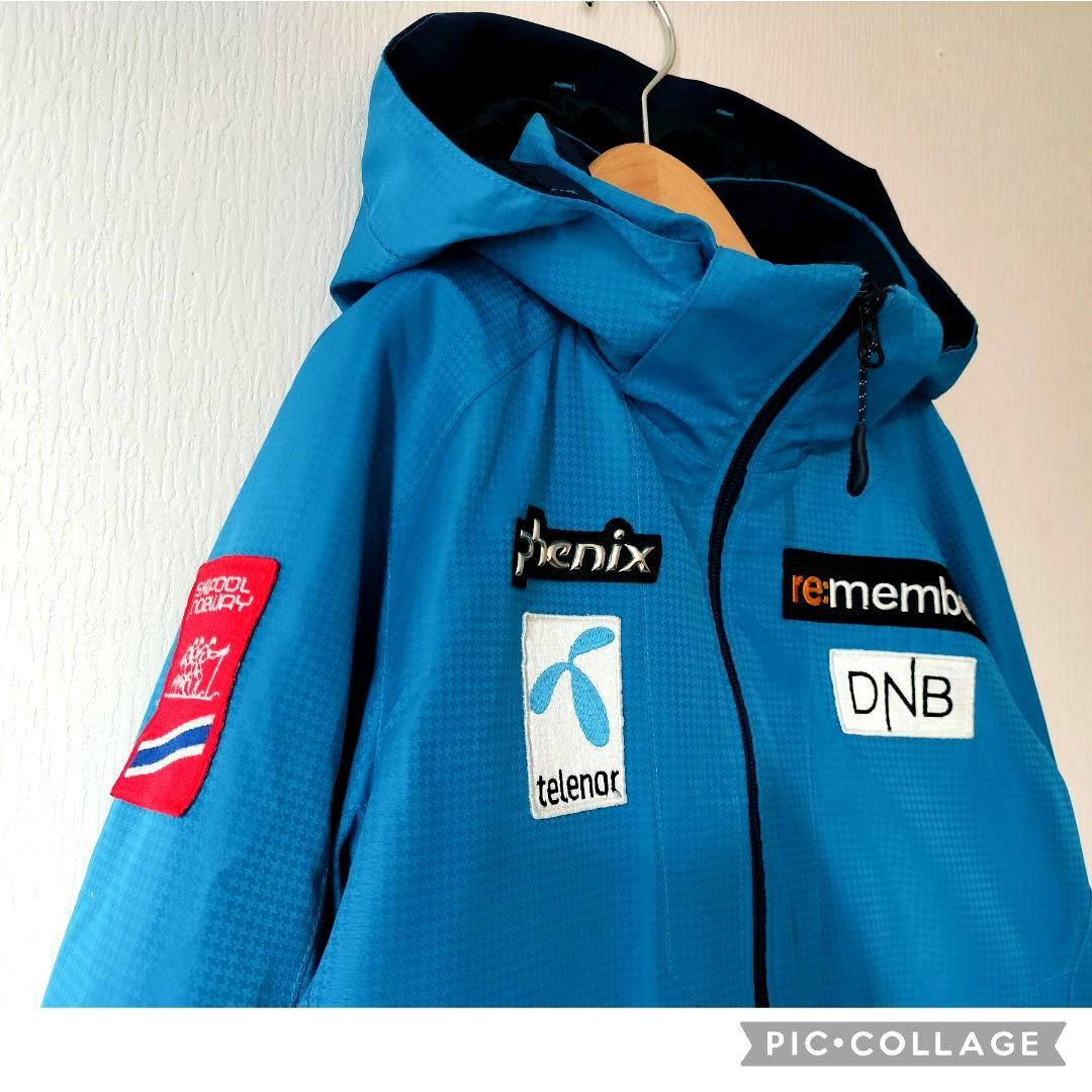 【美品】PHENIX アルペンモデル スキーウェア 150 男の子 青黒 上下