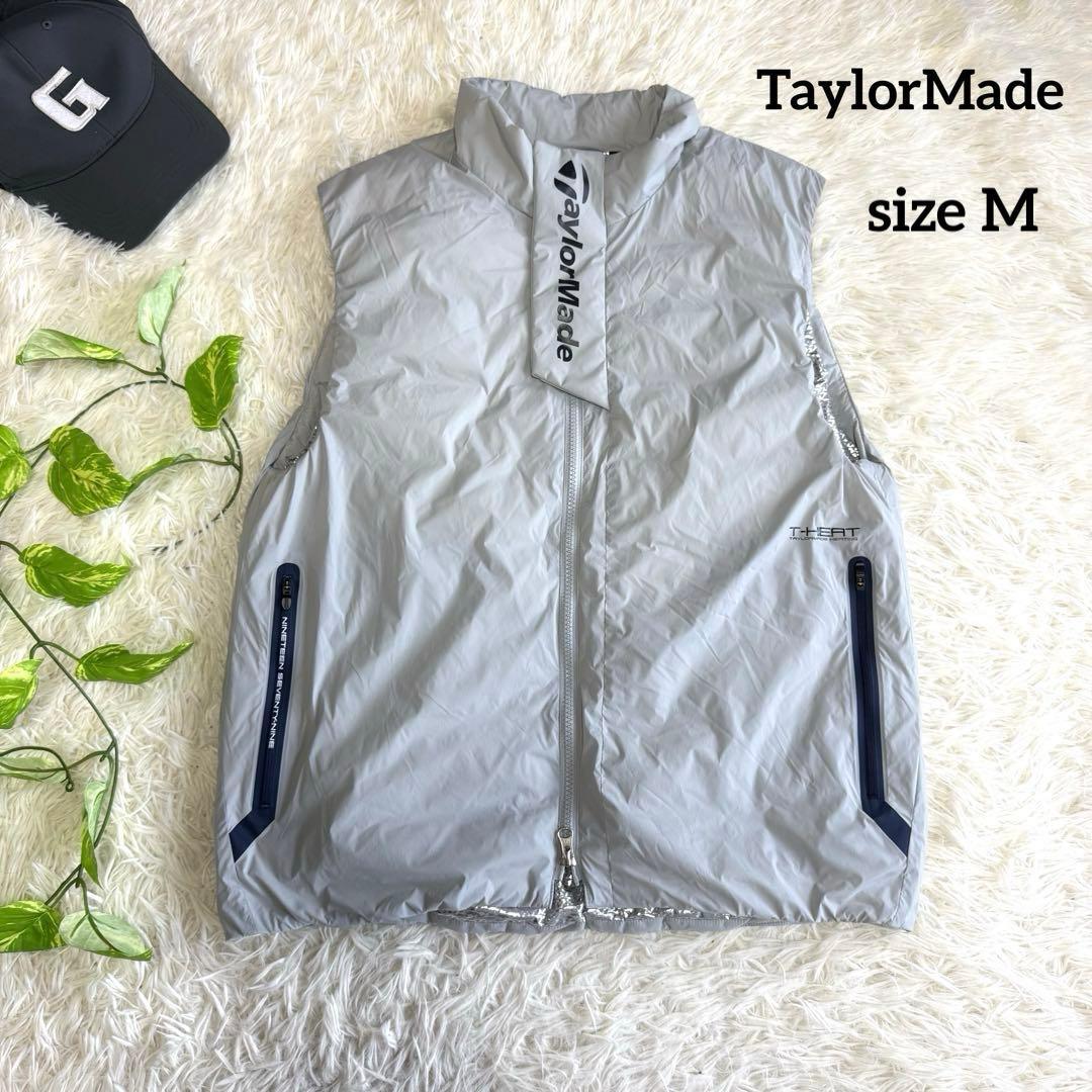 【テーラーメイド】極美品 中綿ベスト グレー Mサイズ メンズ