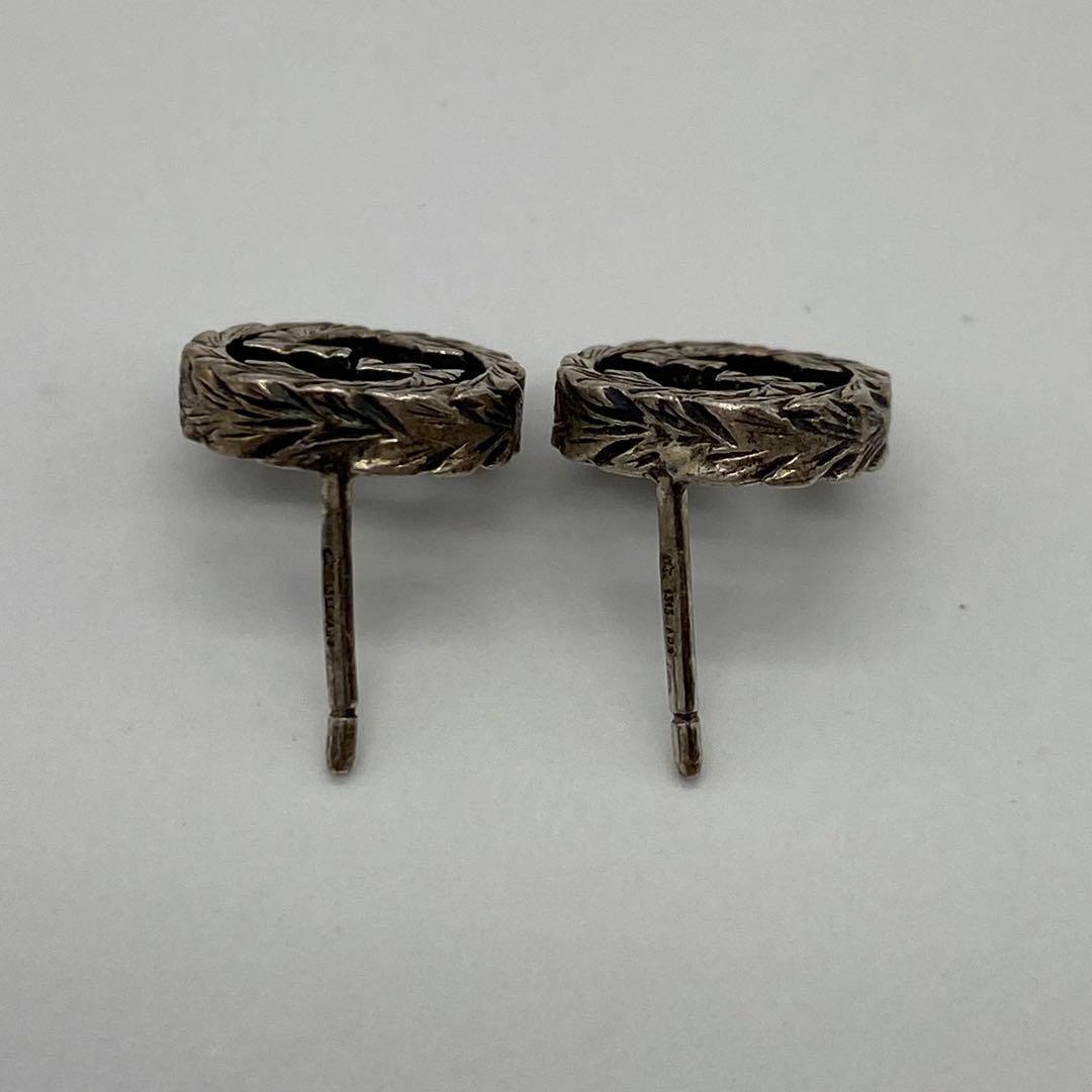 グッチ GUCCI ピアス インターロッキング SV925