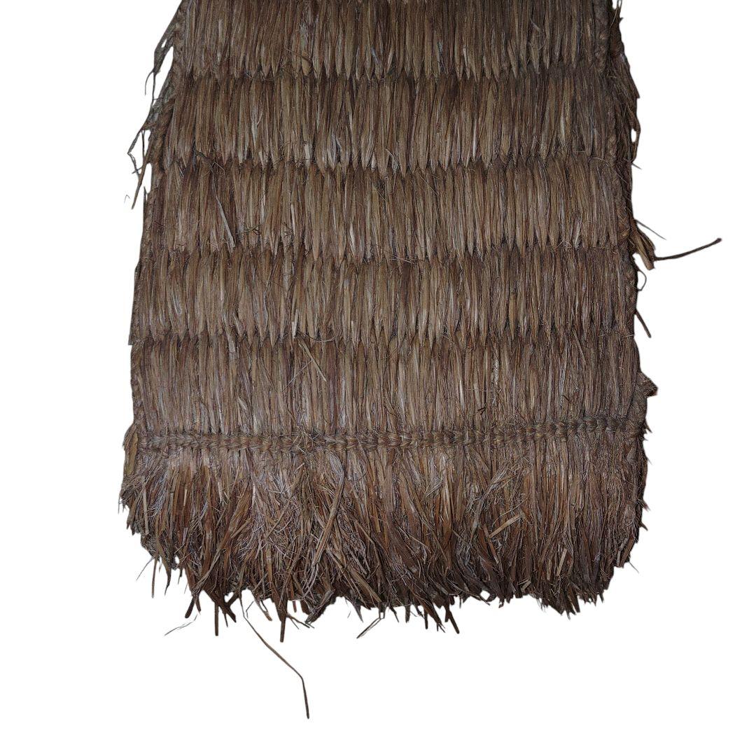 民具　バンドリ(背当て)　アンティーク　藁細工　鑑賞用