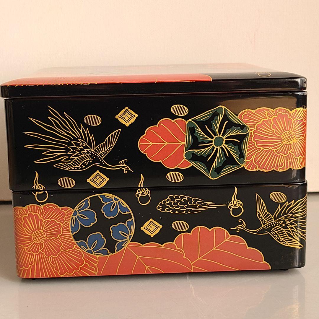 【白木屋漆器】会津塗重箱「錦絵」