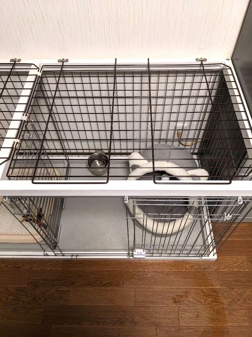 【犬用ケージ☆屋根付き】 ペティオドックルームサークルワイド☆トイレスペース分離