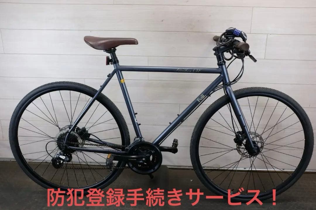 ★良品Fuji FEATHER　CXF クロモリ 16速 540mm クロス