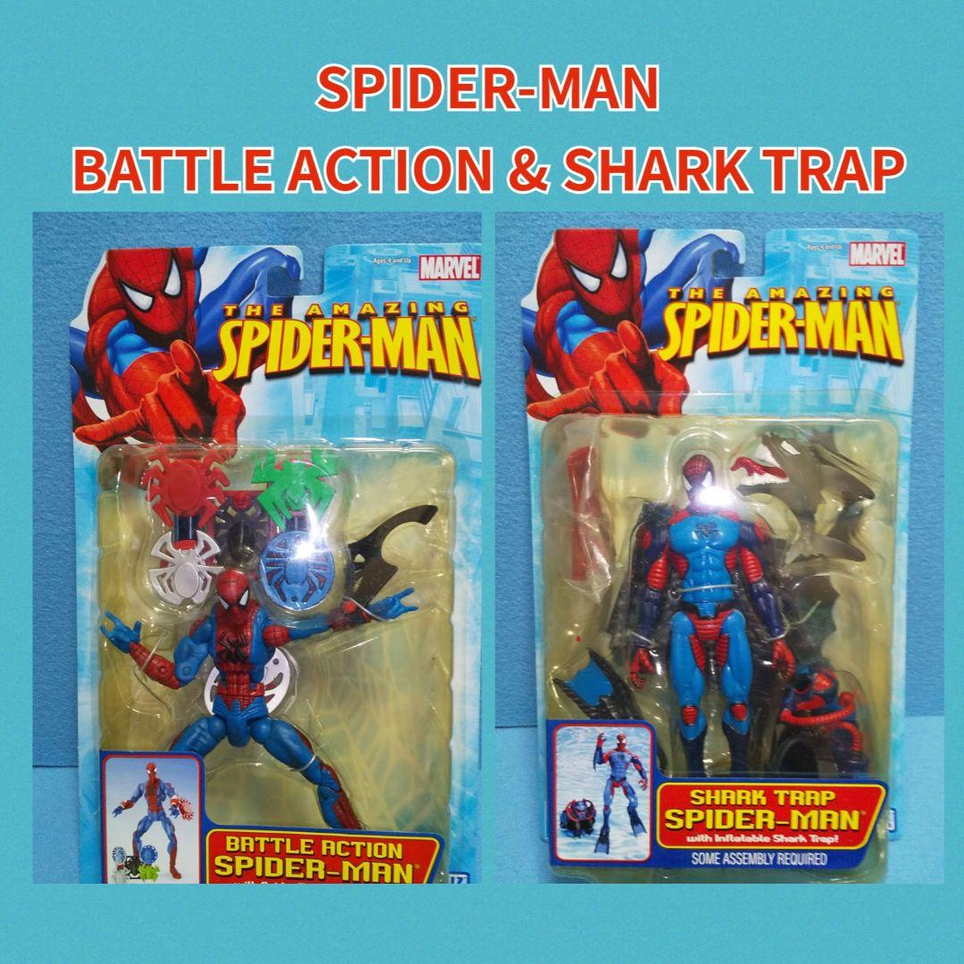 未開封☆スパイダーマン・バトルアクション＆シャークトラップ/SPIDER-MAN