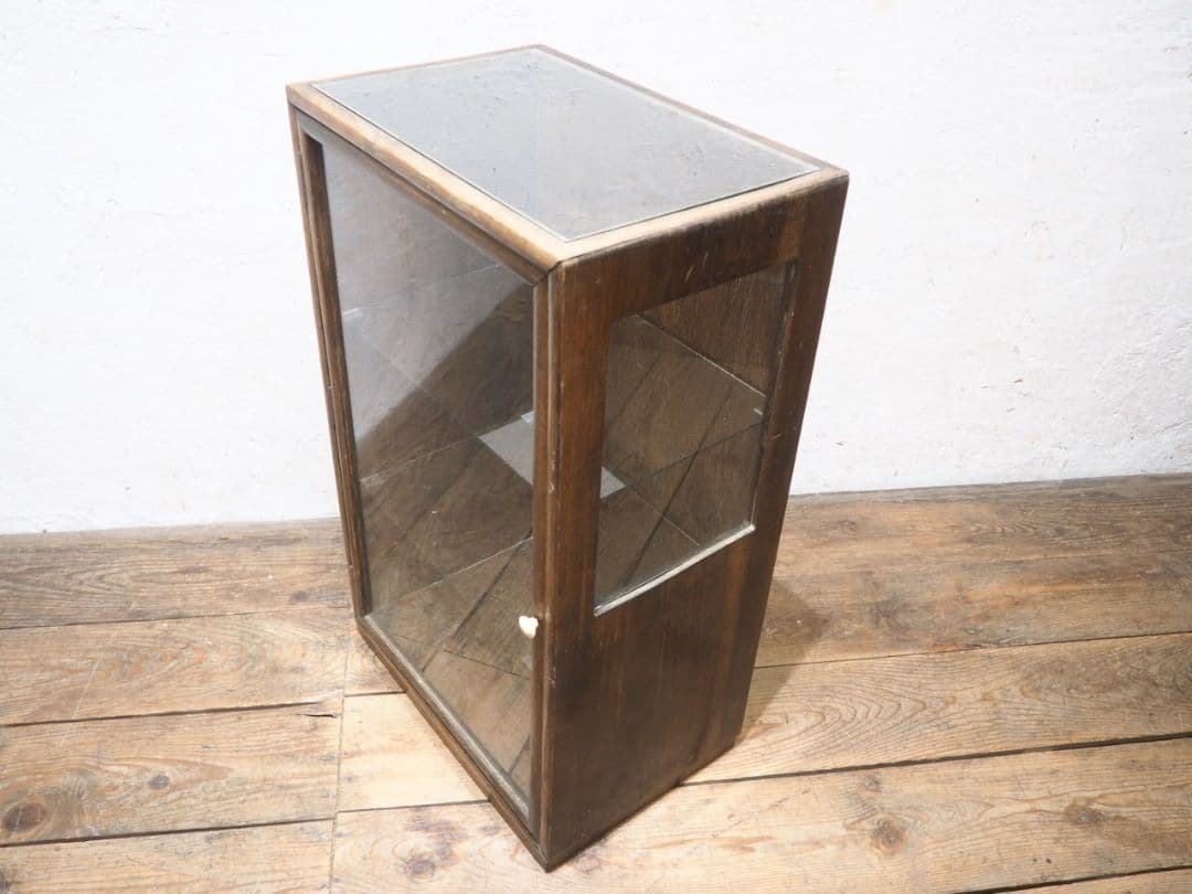 1146 ガラスケース　飾り棚　ショーケース　小物入れ　レトロ　アンティーク