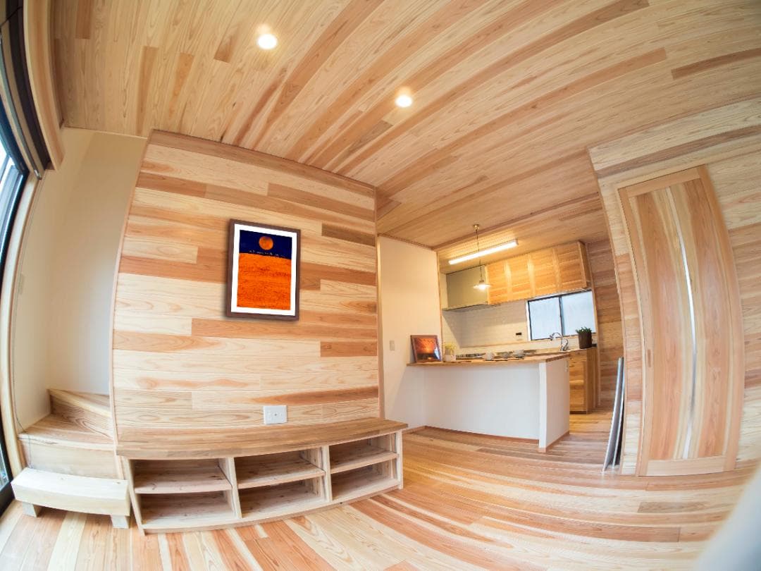 アート写真【A3サイズ】ORANGE JOURNEY（オレンジの旅）木製額入り