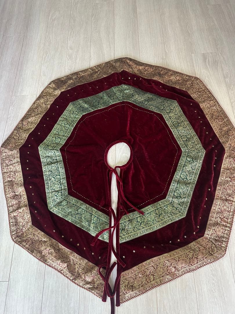 アメリカ購入ヴィンテージ クリスマススカート　クリスマス　インテリア