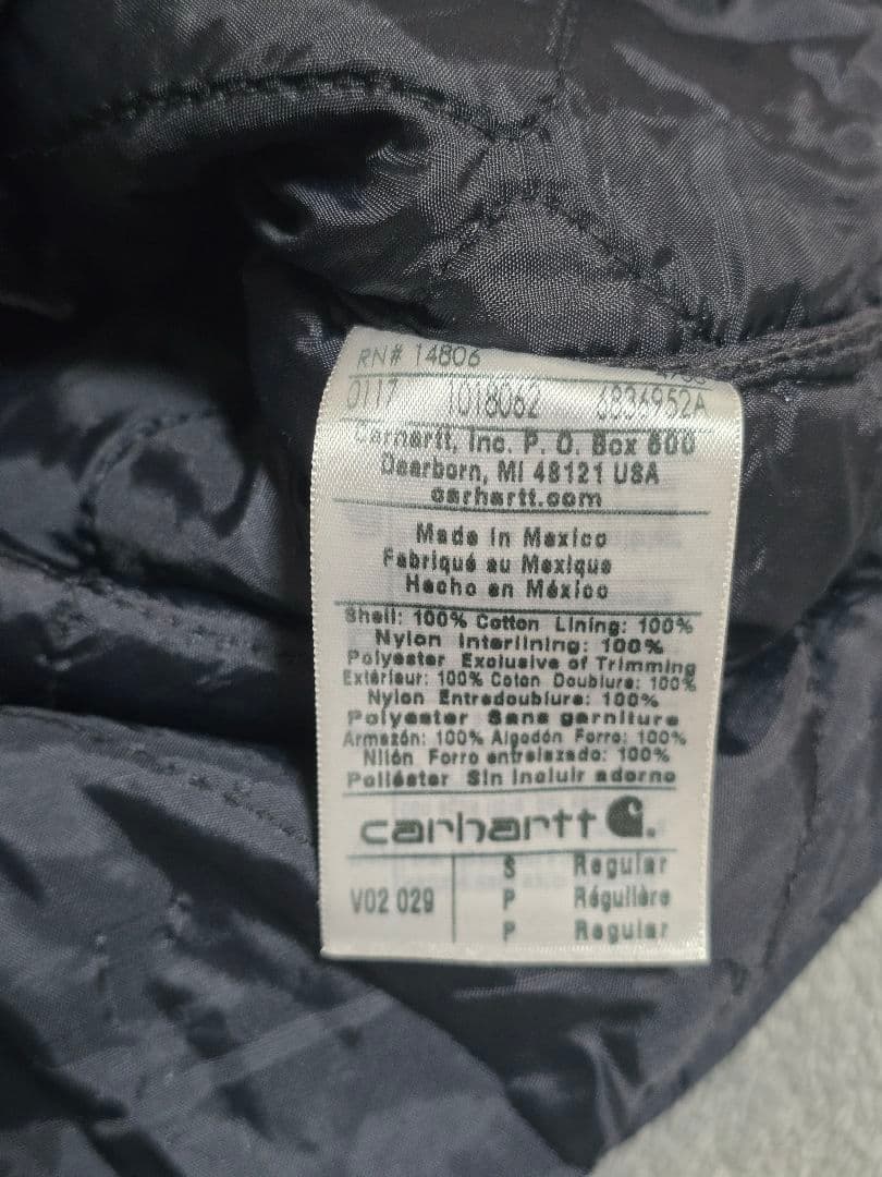 メシコ製 カーハート　ダックベスト　ネイビー　V02 CMT フェード