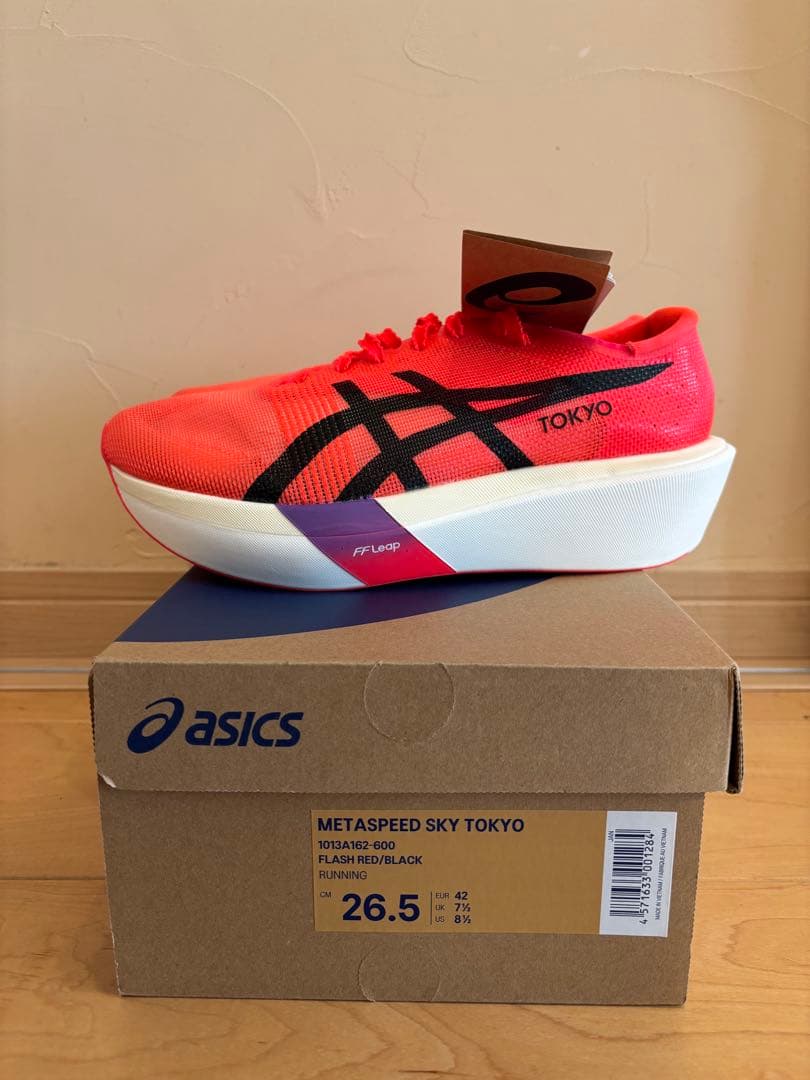 新品タグ付ASICS SPEED SKY TOKYOメタスピード26.5