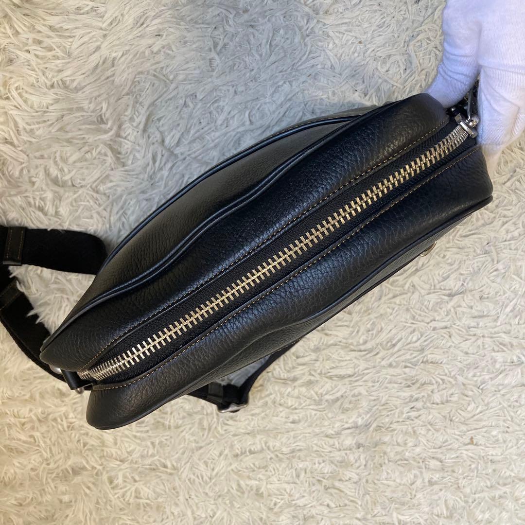 極美品 COACH DYLAN ディラン グラブタンレザー クロスボディ 黒