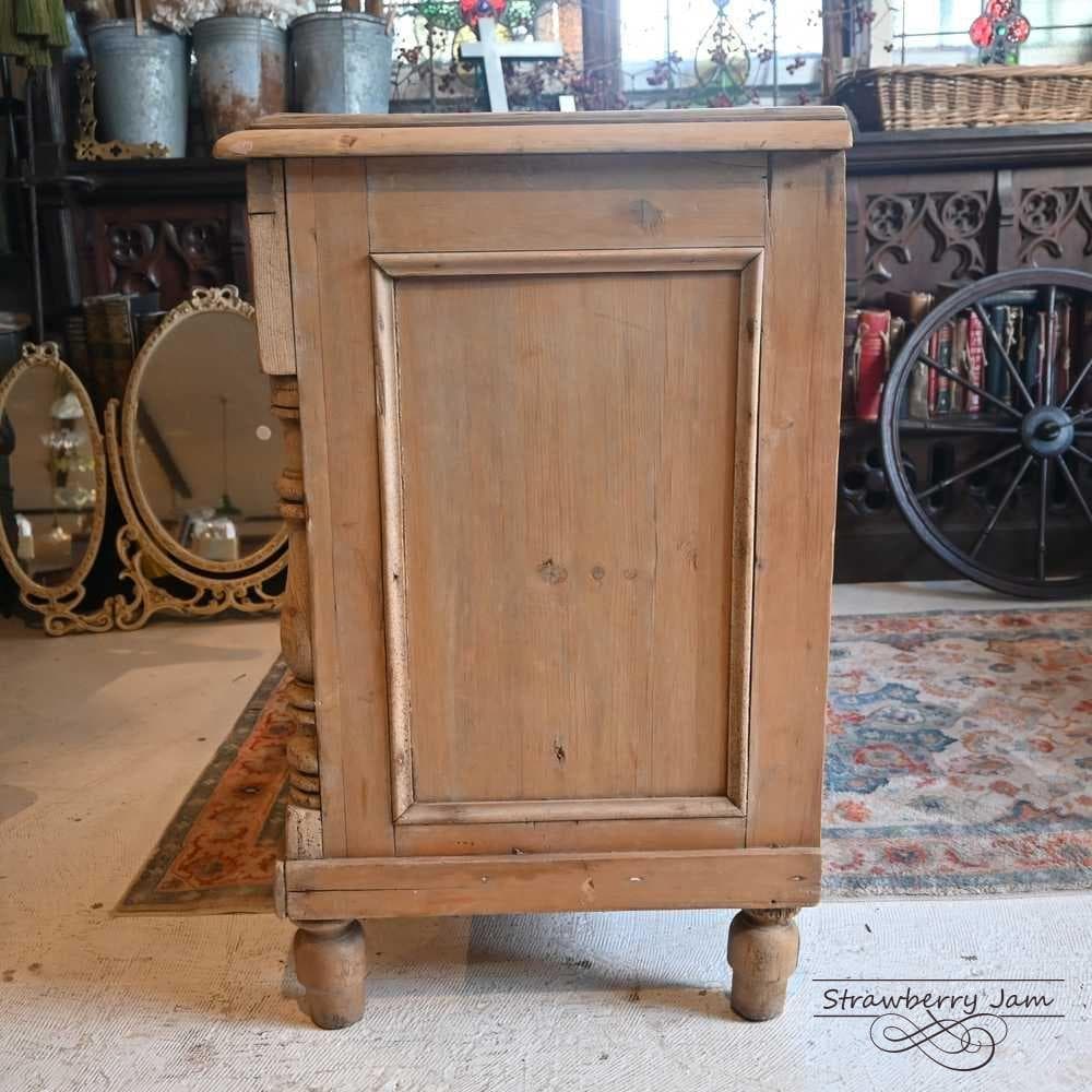 IFU-417 英国アンティーク パインチェスト 収納 チェスト キッチンボード