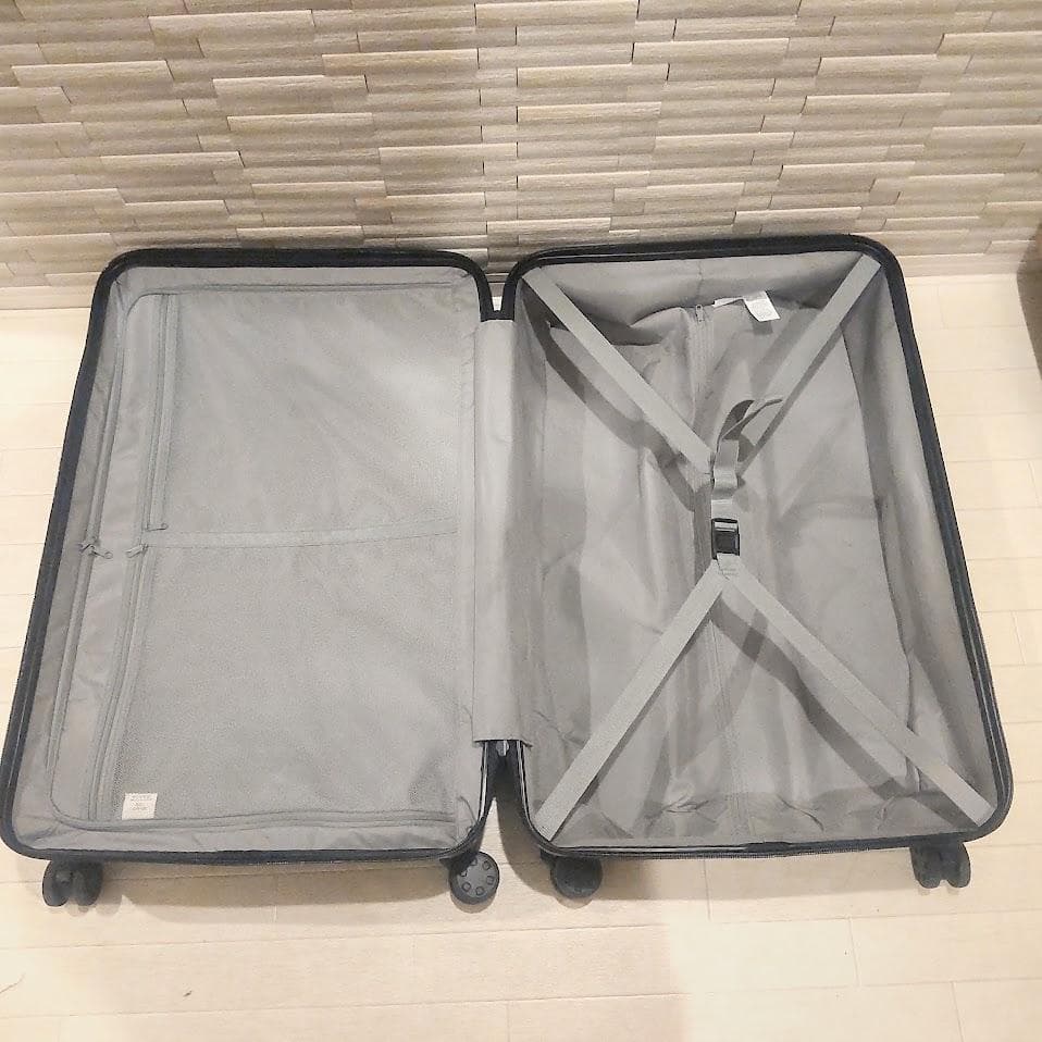 ★ストッパー付★ 無印良品 バーの高さを自由に調節できる キャリーケース 88L