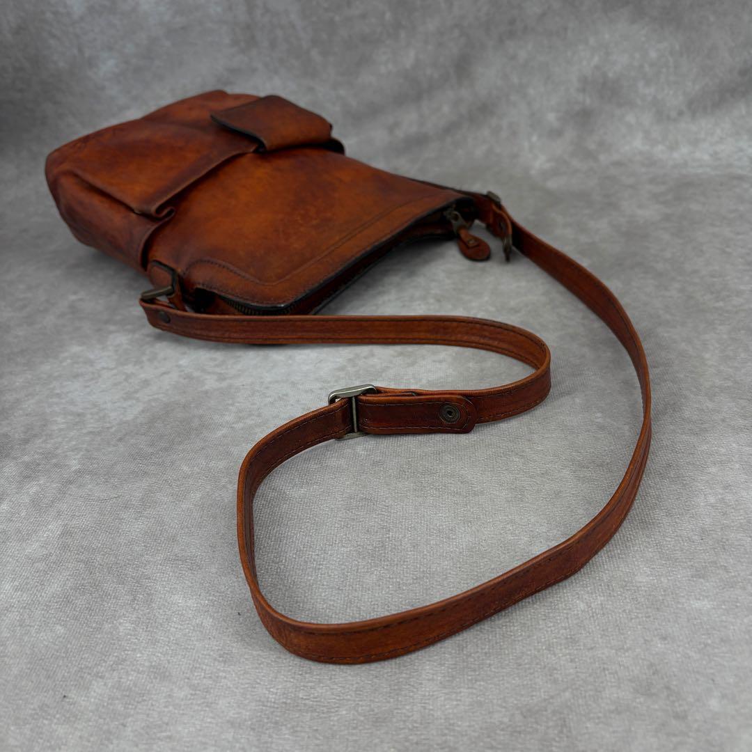 ラガード 青木鞄 G3 ショルダーバッグ 斜め掛け レザー 本革 ブラウン系