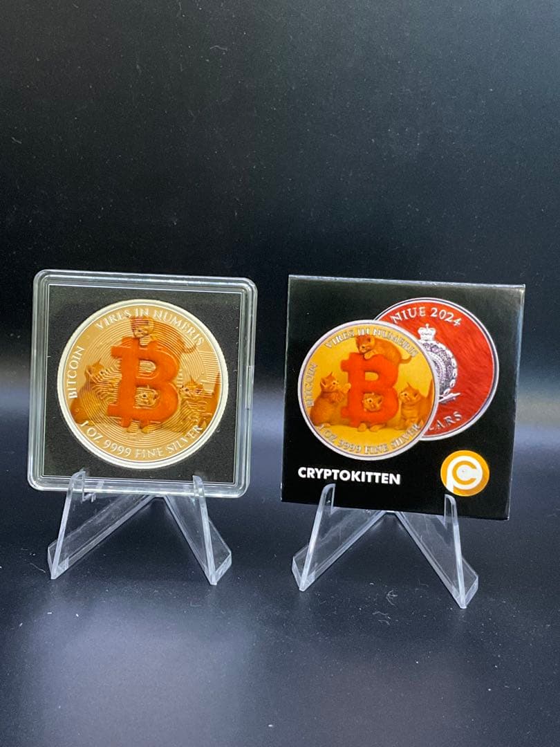 猫　キャット　ビット 仮想通貨 1オンス銀貨