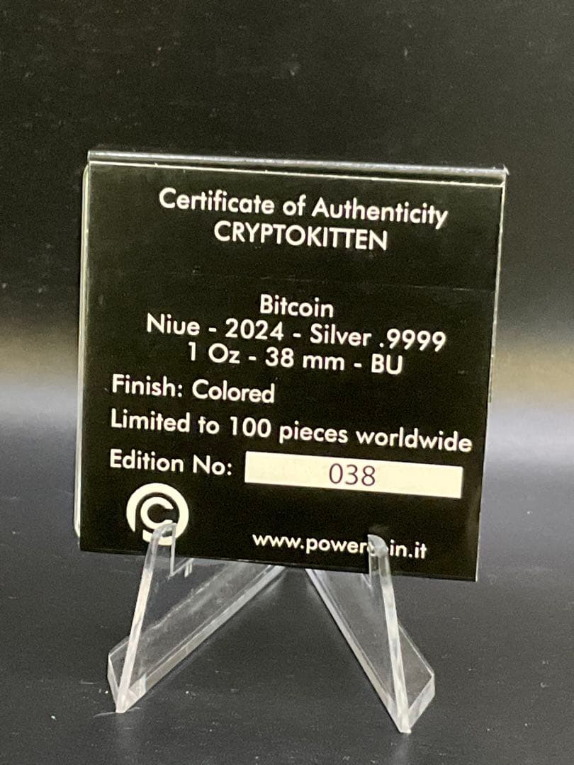 猫　キャット　ビット 仮想通貨 1オンス銀貨