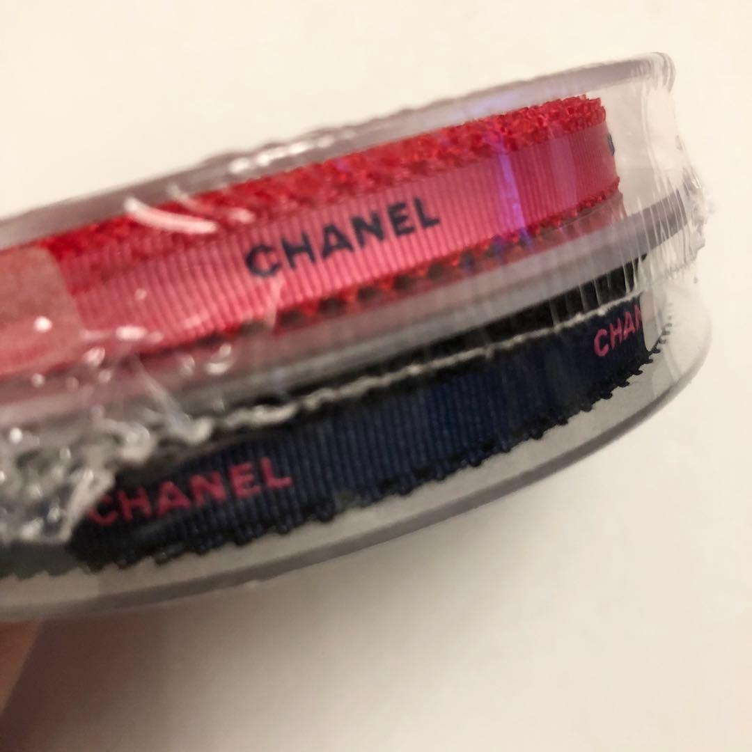 シャネル　ラッピングリボン　2色合計50メートル　バレンタイン限定