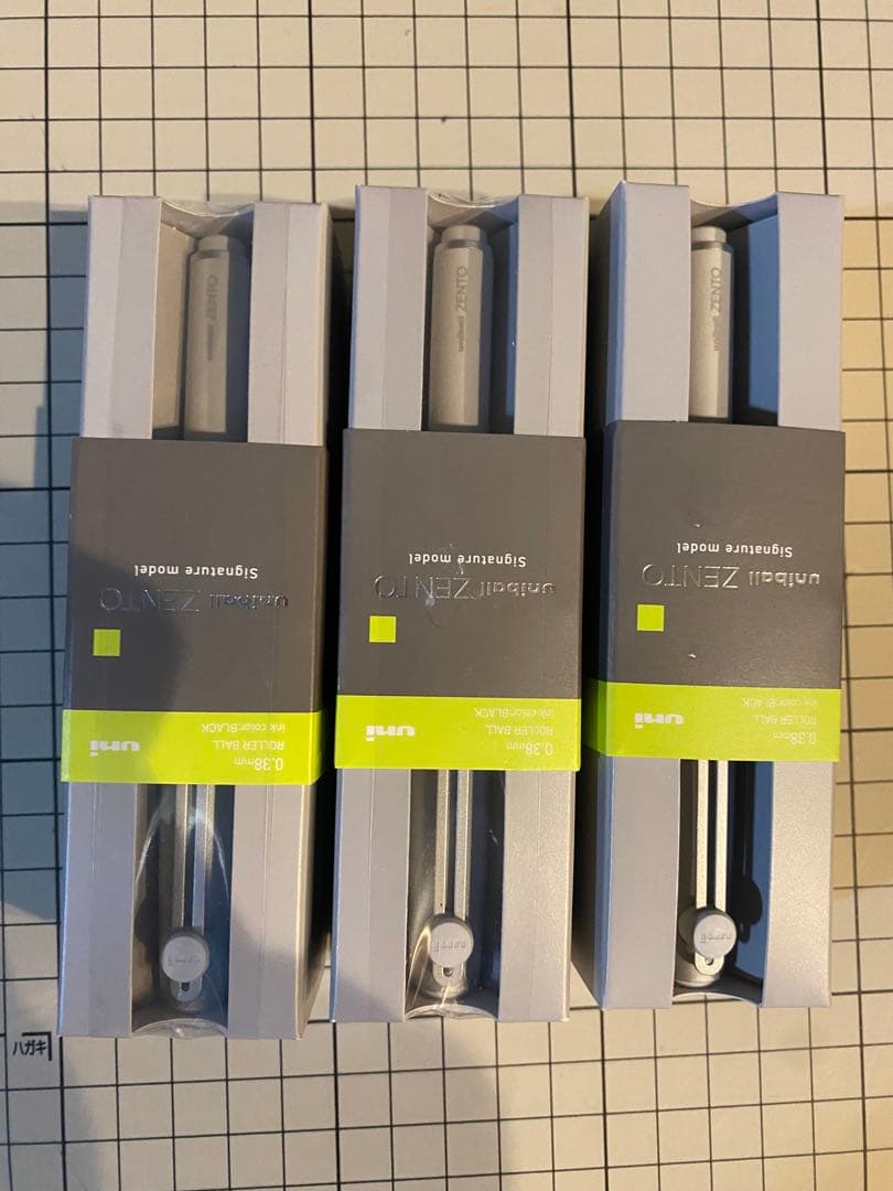 三菱鉛筆 ユニボールゼント シグニチャーモデル シルバー 3個セット 新品