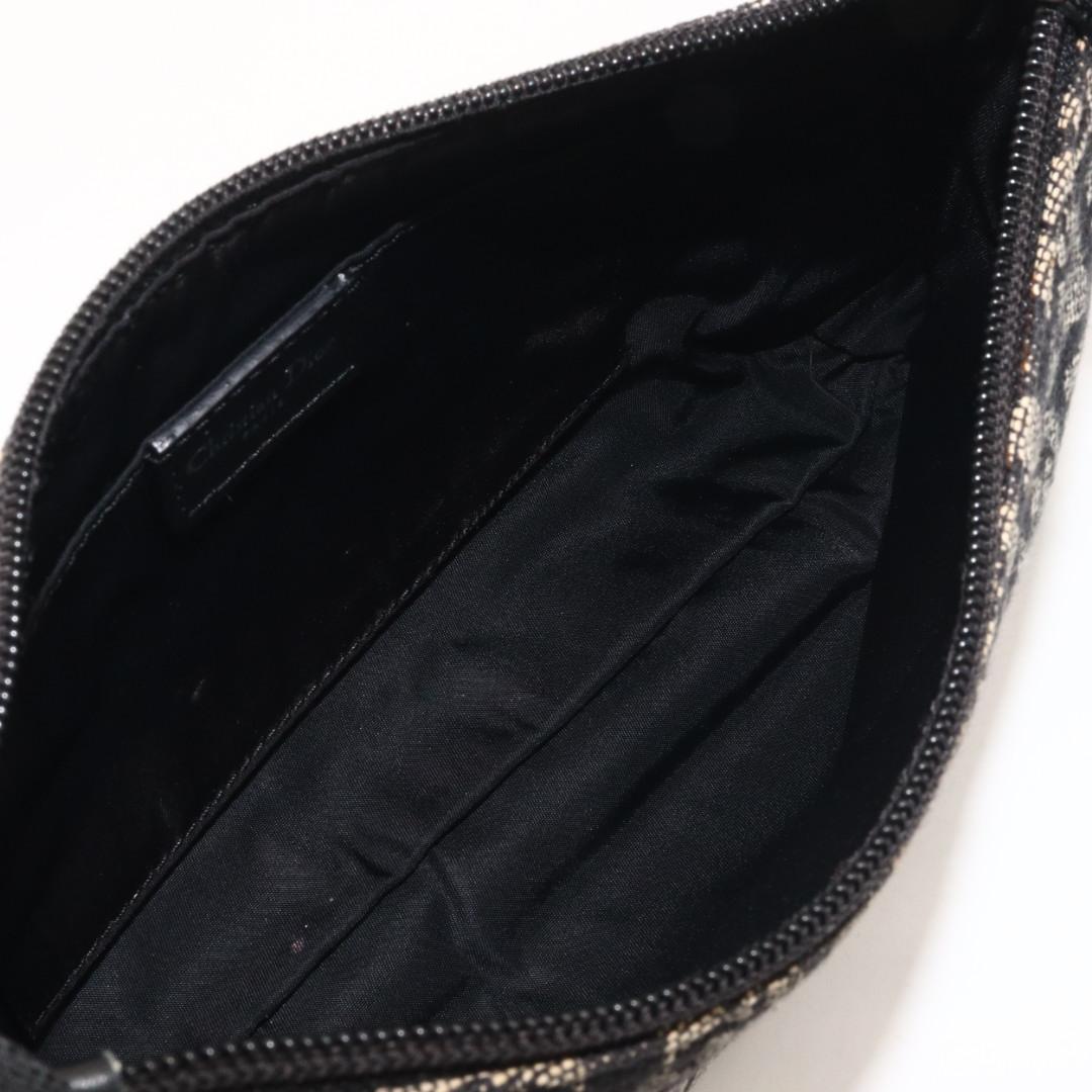 美品　クリスチャン　ディオール　トロッター　ハンドバッグ　ブラック