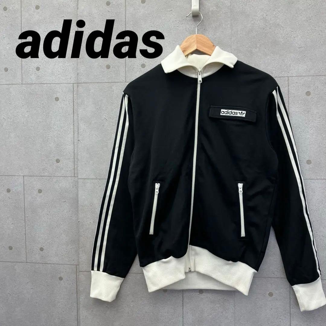 希少 adidas アディダス 00Ｓ ジャージ トラックトップ ハイネック 黒