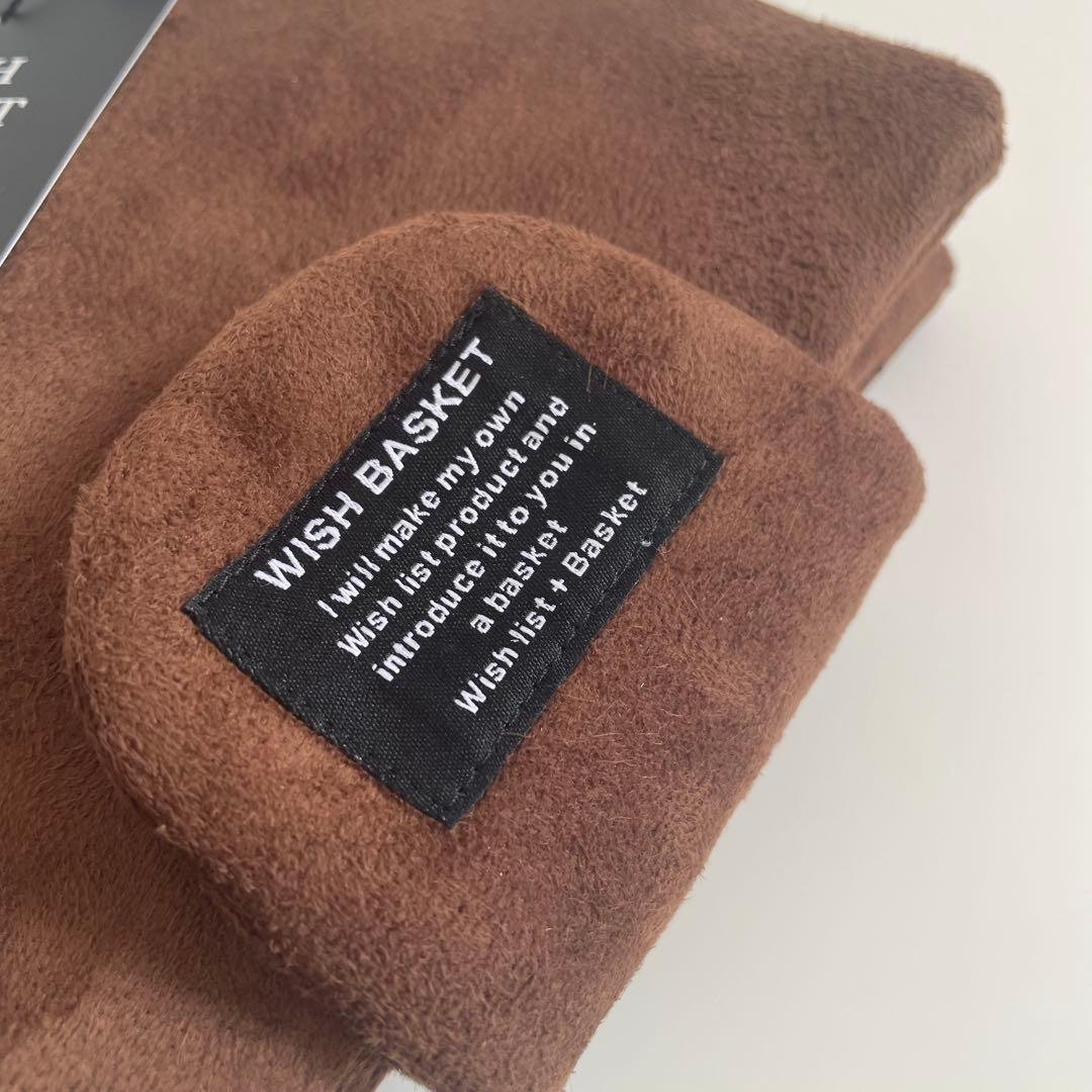 早い者勝ち　韓国　バインダー　カバー　貯金　現金管理　ブラウン　スウェード