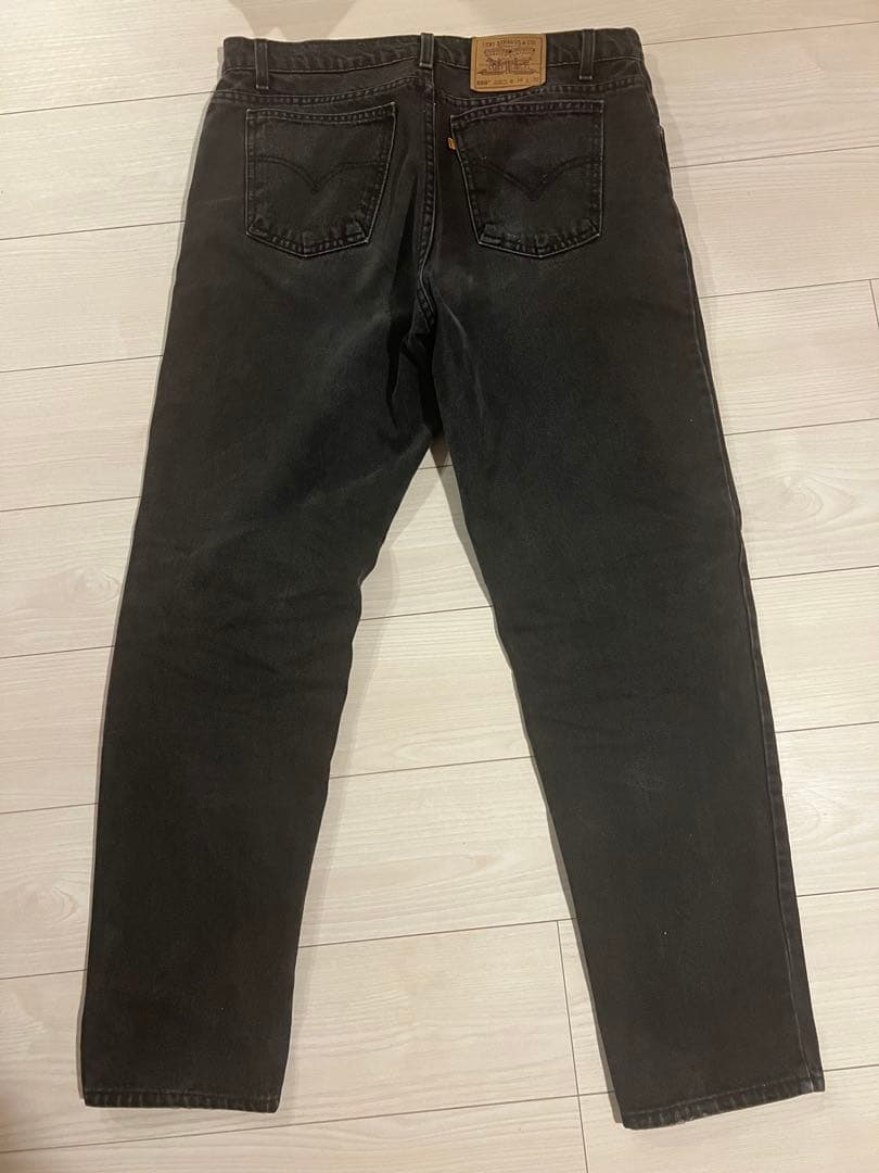 リーバイス550 後染めブラックUSA 製W36 L32相当