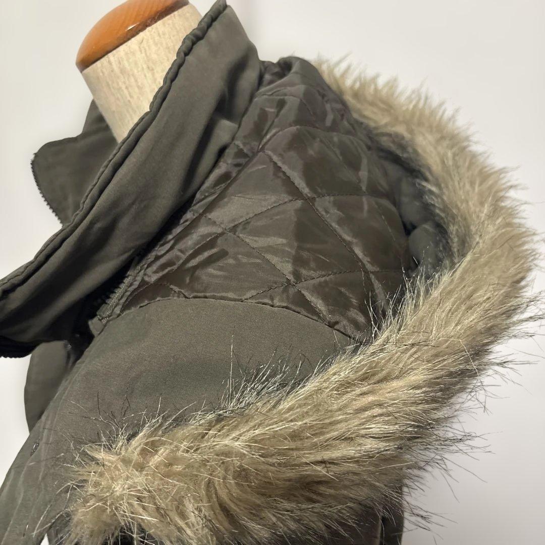 y2k ファー付モッズコートグランジフェアリー　森ガール 平成ギャル　geek