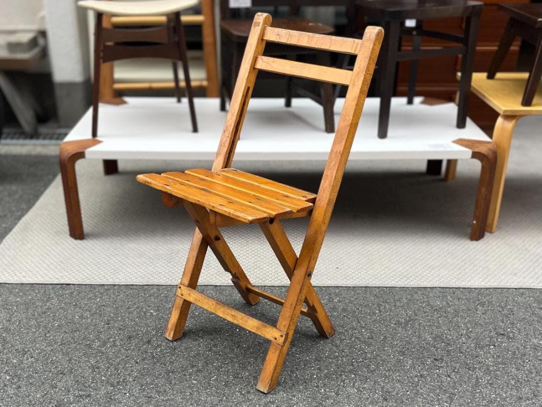 フランスヴィンテージ☆フォールディングチェア／ヴィンテージチェア／アウトドア