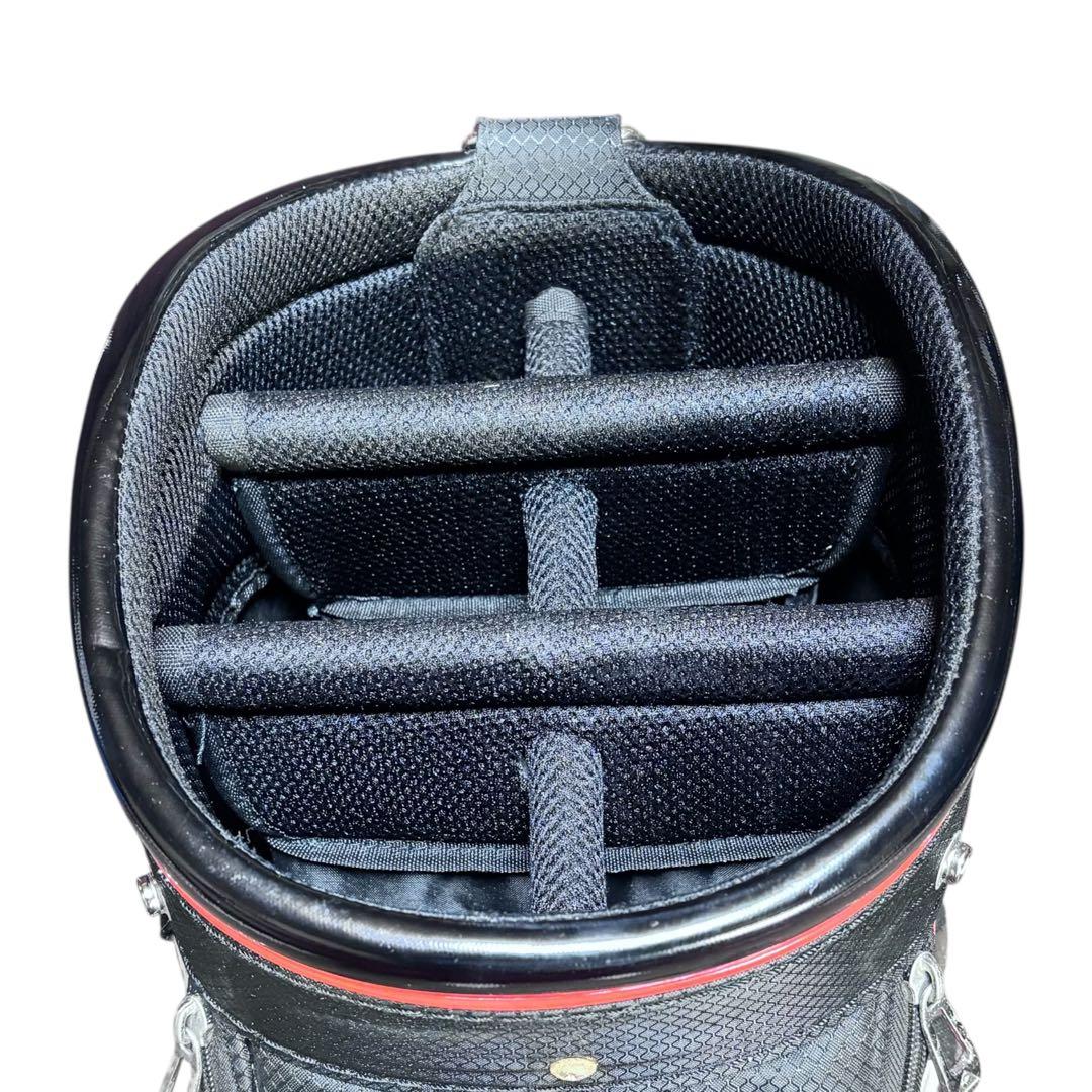 ルコックスポルティフ ゴルフ スタンドバッグ　ブラック/レッド 軽量