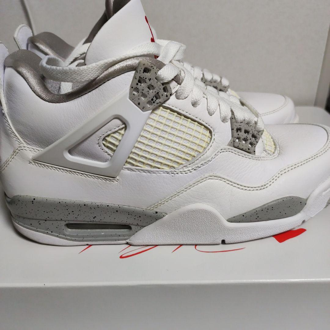 (ににに)NIKE ナイキ エアジョーダン4 レトロ / テックホワイト