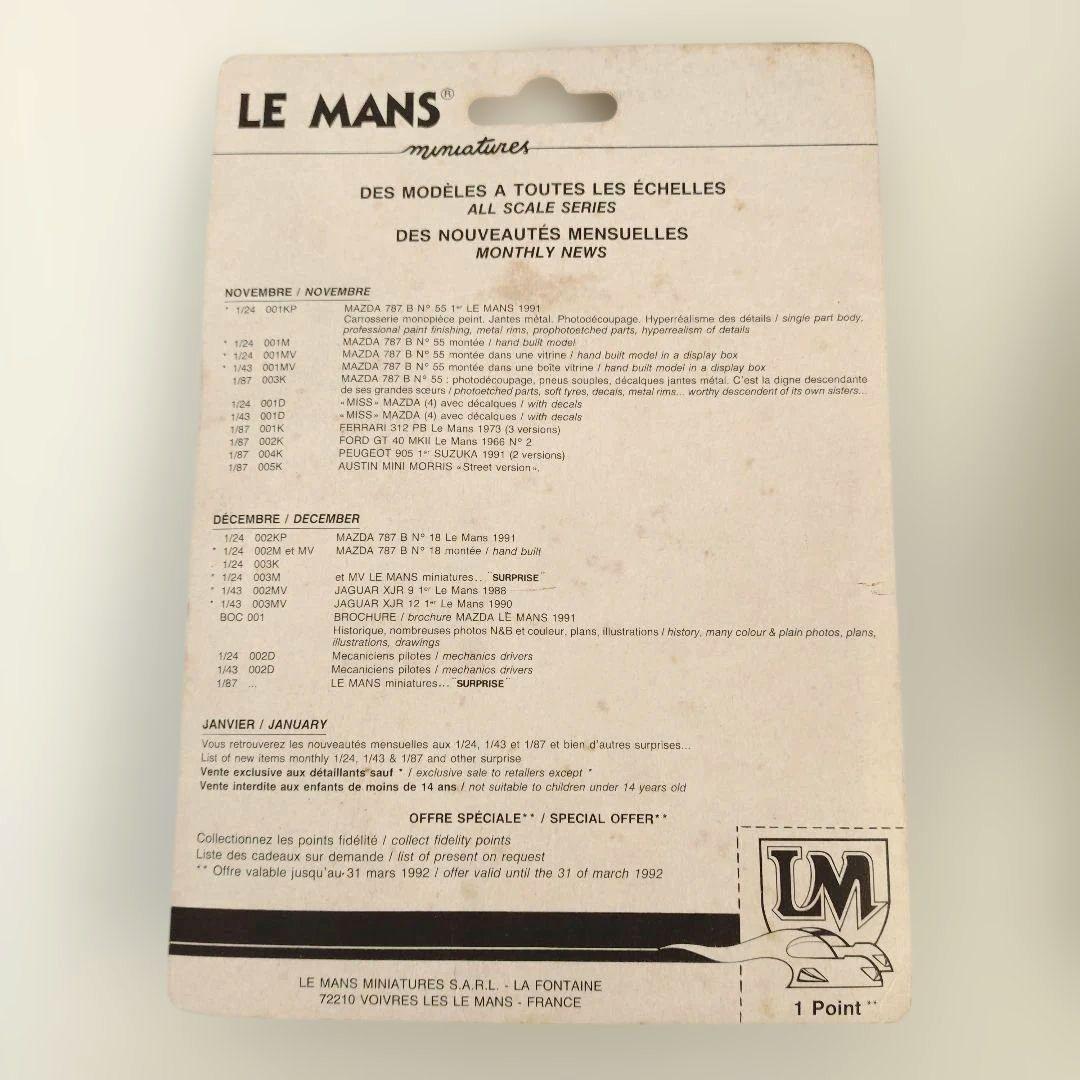 1/87 ダッジバイパー DODGE VIPER ル・マン ミニチュア 3種