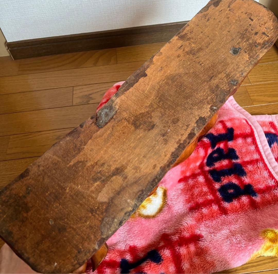 【縁起物】一本 木彫り 牛 重厚感 置物 風水 オブジェ