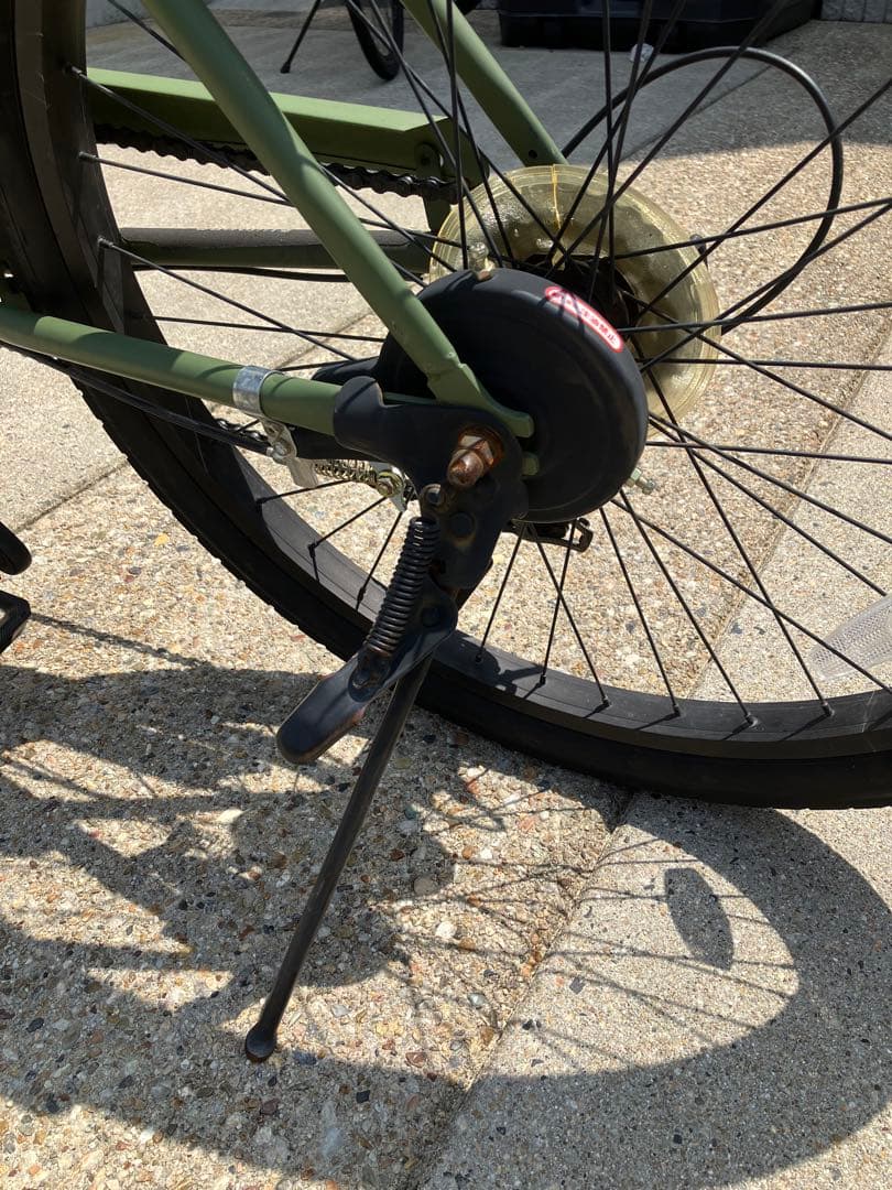 【引き取り限定】KB ビーチクルーザー オリーブ 24インチ