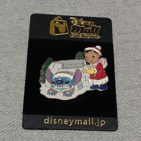 【レア】ディズニーモール限定　リロ&スティッチ　ピン　クリスマス