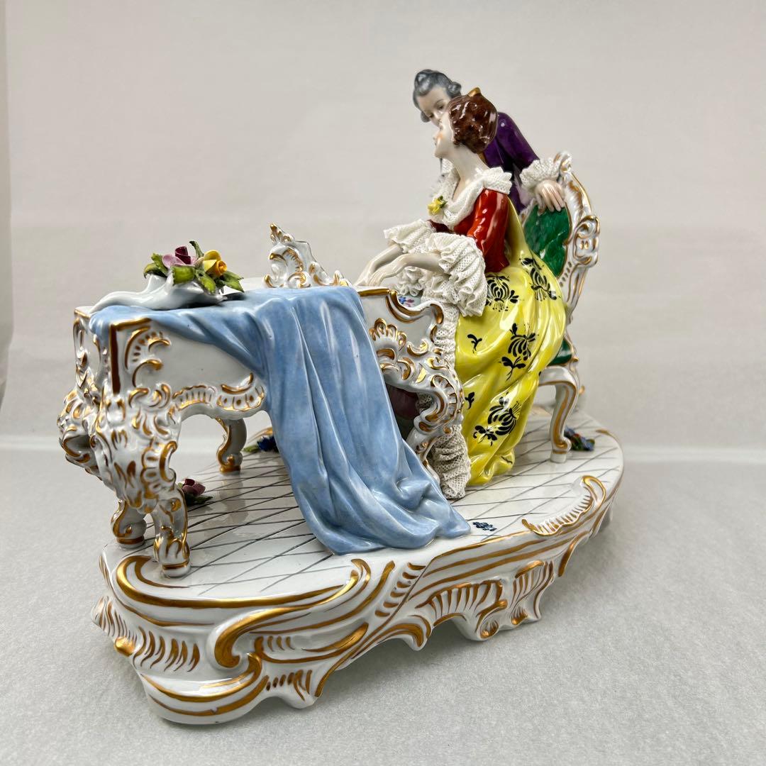 ロココ調 陶磁器 音楽家 フィギュア