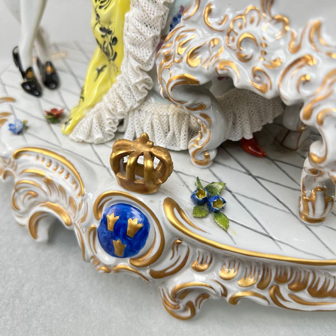 ロココ調 陶磁器 音楽家 フィギュア