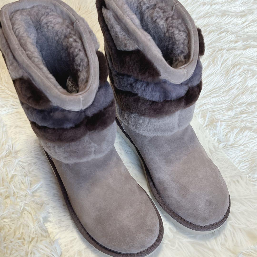 UGG アグ ムートンブーツ 24.0 シープスキン 防寒 耐寒