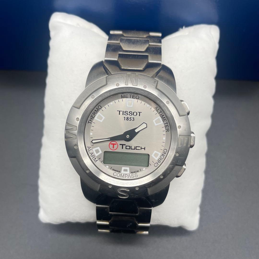 ◯ TISSOT ティソ TTOUCH 1853 シルバー 腕時計 不動品