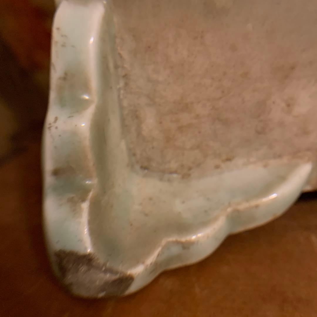 水盤  龍凤図　青華染附  大珍品　明治初期   アンティーク241