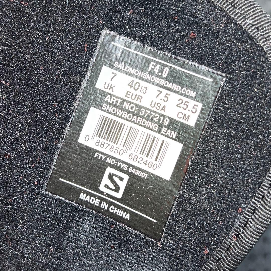 希少品25.5cm SALOMON サロモン F4.0 スノーボード ブーツ