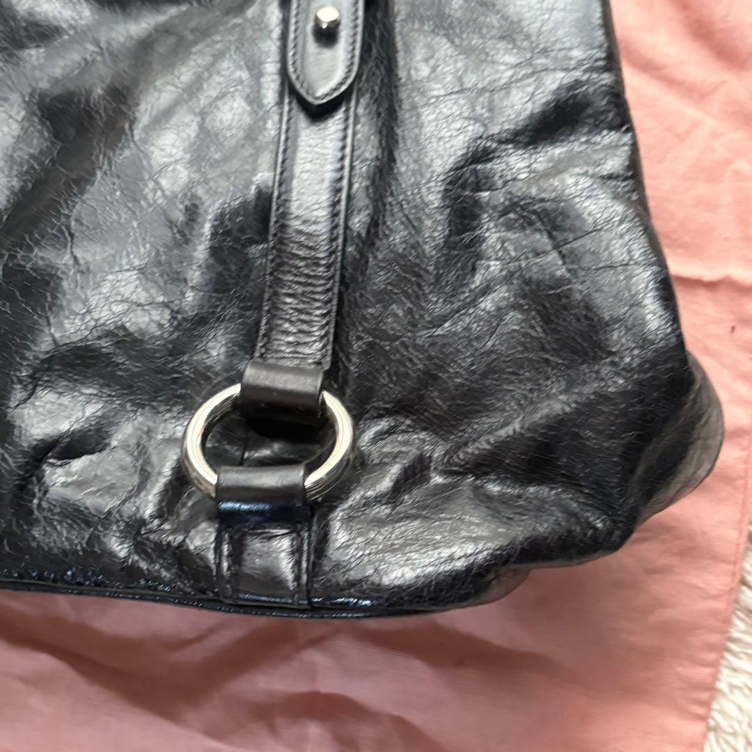 ✨希少✨MIUMIU 2way ハンドバッグ ブラック シルバー