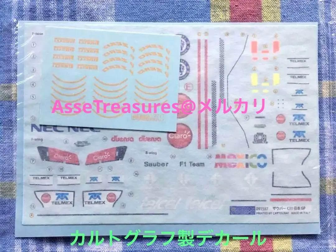 限定品 フジミ 1/20 ザウバー C31 日本GP w/レジン製ヘルメット