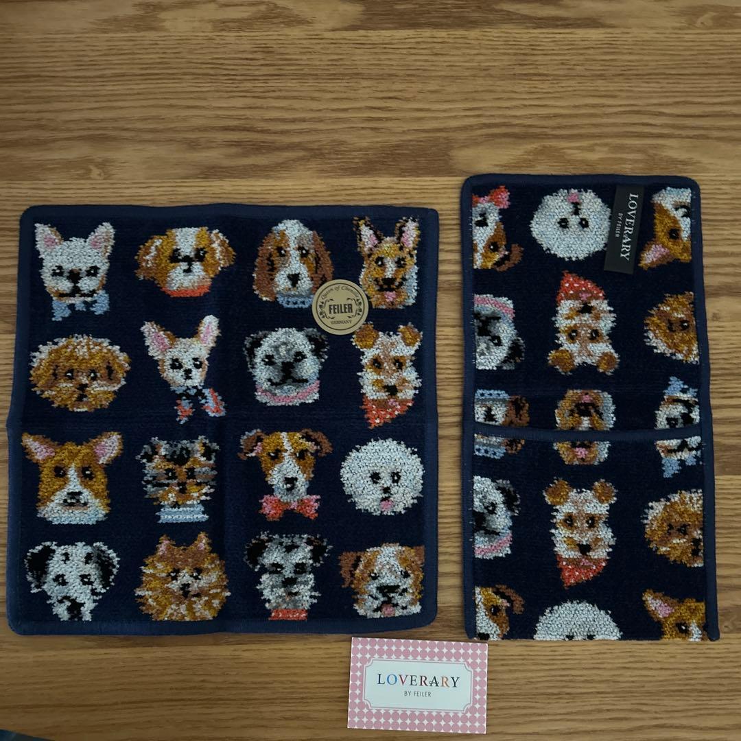 新品未使用☆FEILER ラブラリーバイフェイラードギーハンカチ&ハンカチポーチ