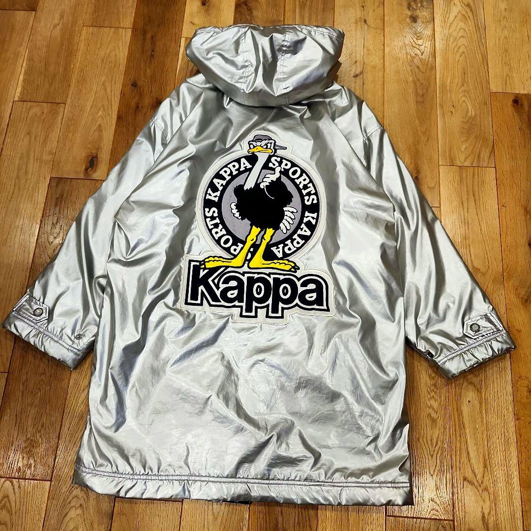 希少✨Kappa　フェニックス　ベンチコート　シルバー　銀色　ヴィンテージ