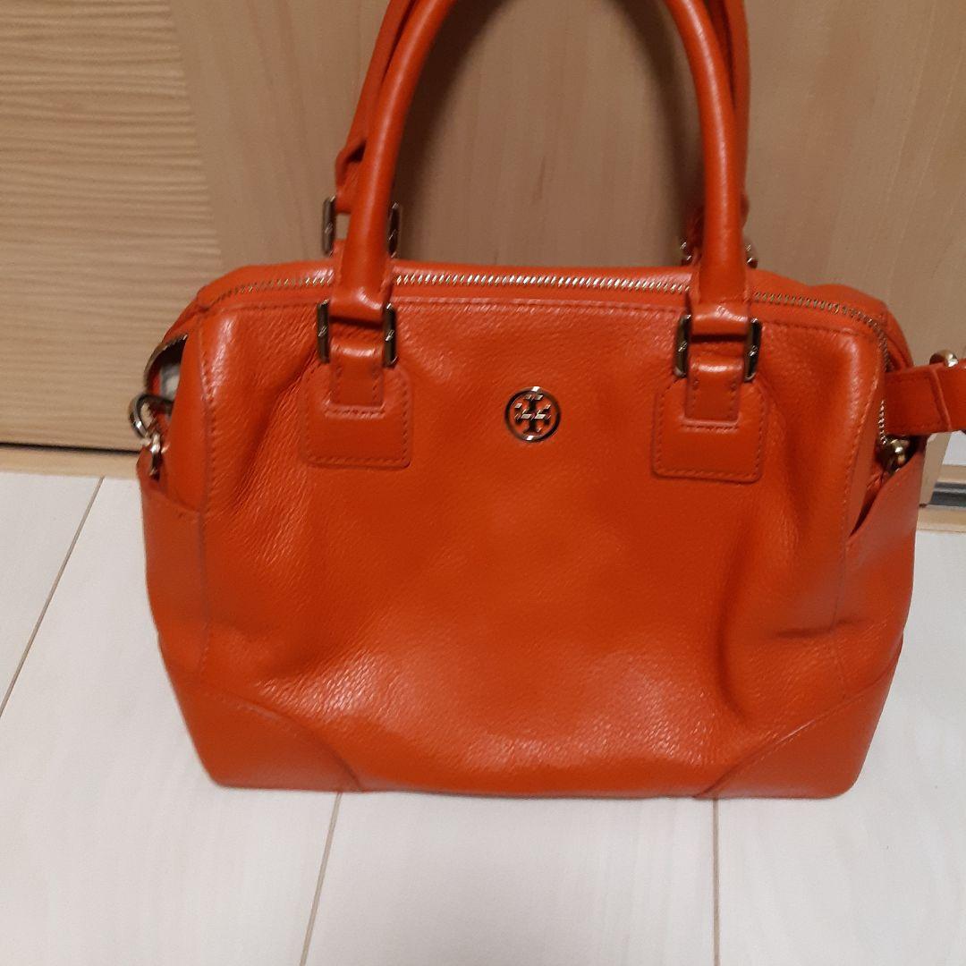 トリーバーチ　オレンジ2wayバッグ