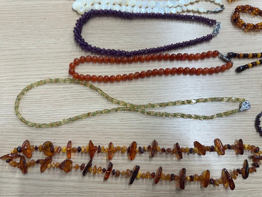 アクセサリー　おまとめ　セット　パール　珊瑚　琥珀　天然石