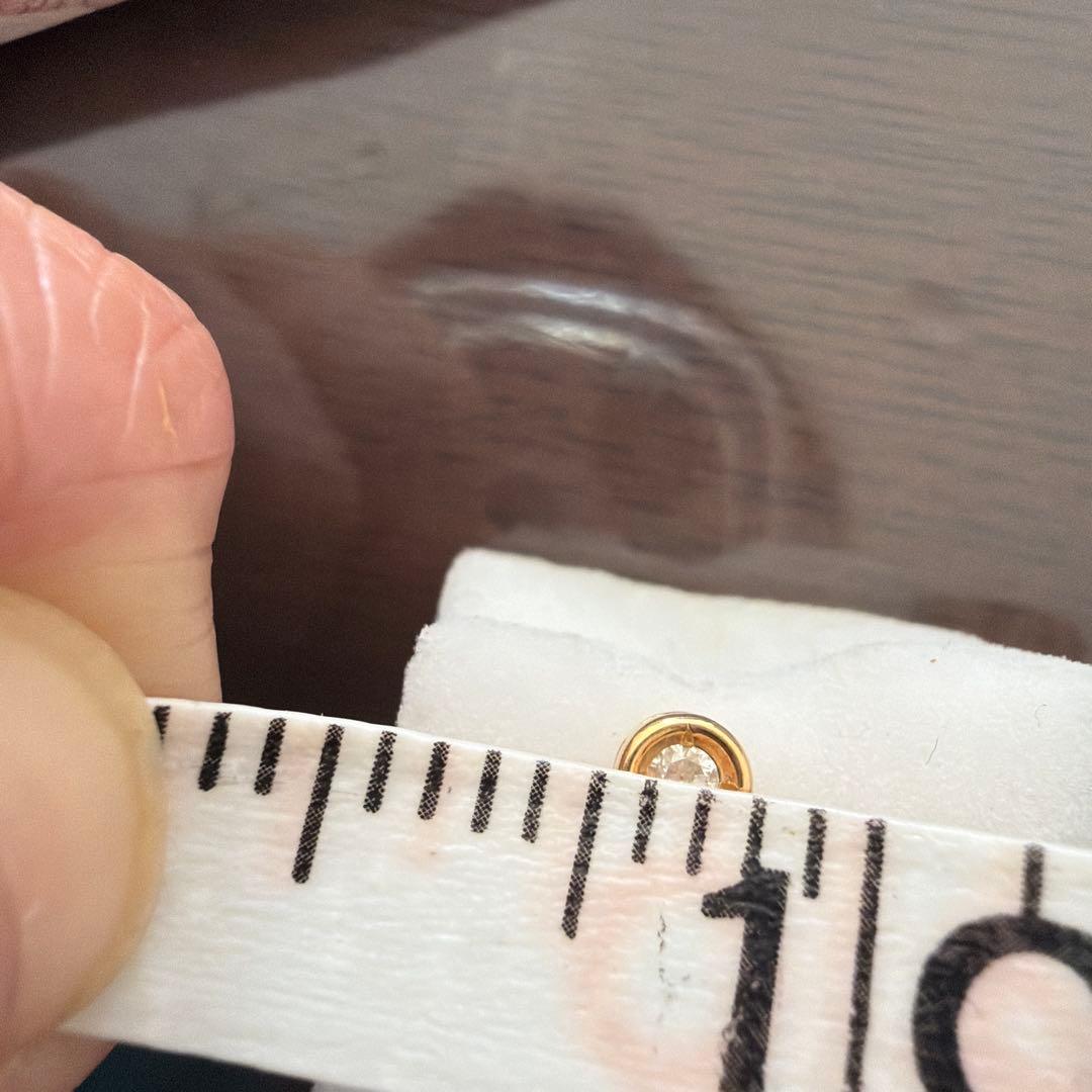 ダイヤ　ダイヤモンドピアス　片耳　tsutsumi ツツミ