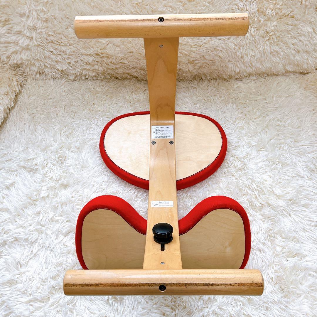 【美品】Ryboリボ社 姿勢矯正バランスチェア バランスイージー　赤