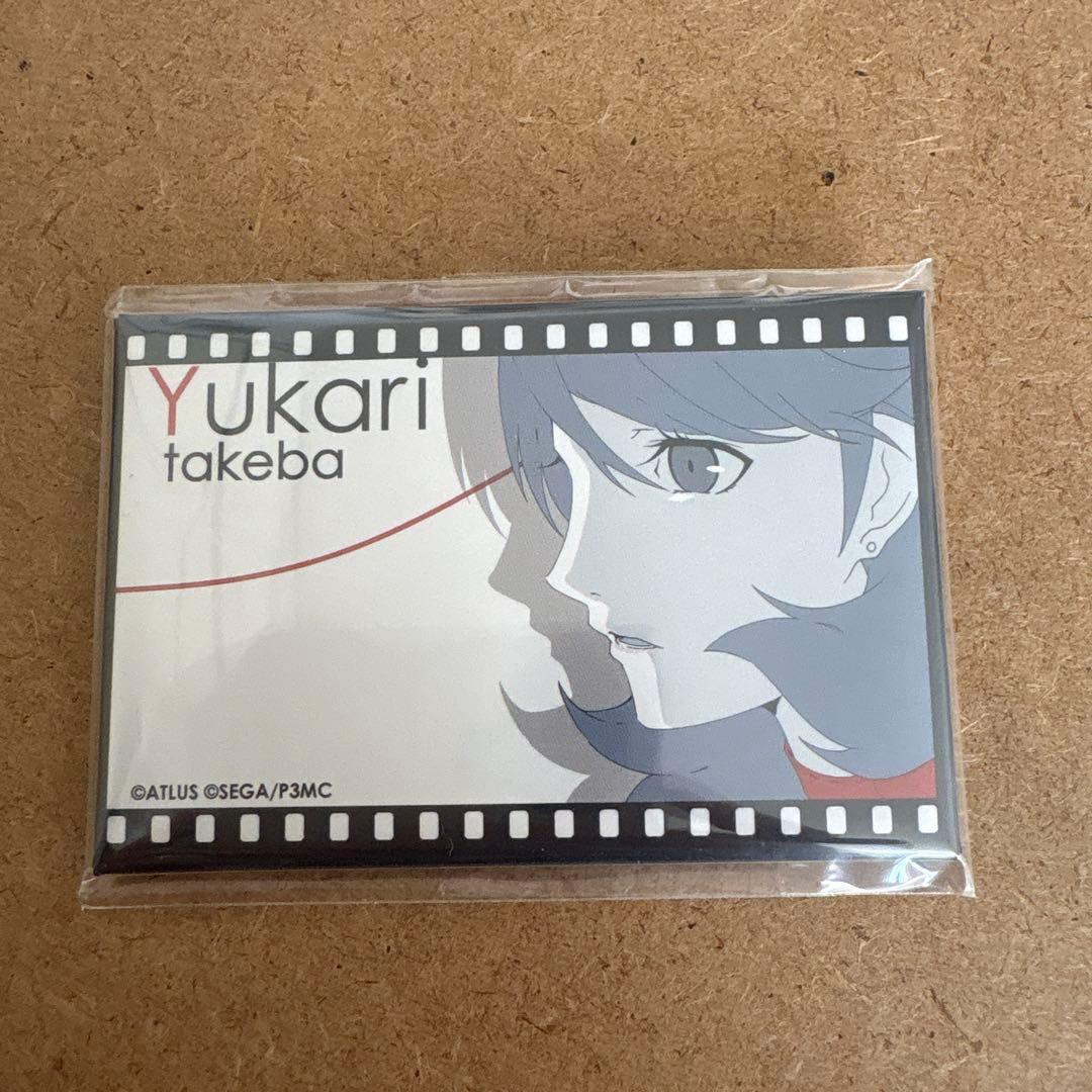 岳羽ゆかり　ペルソナ3 マルイ スクエア缶バッジ