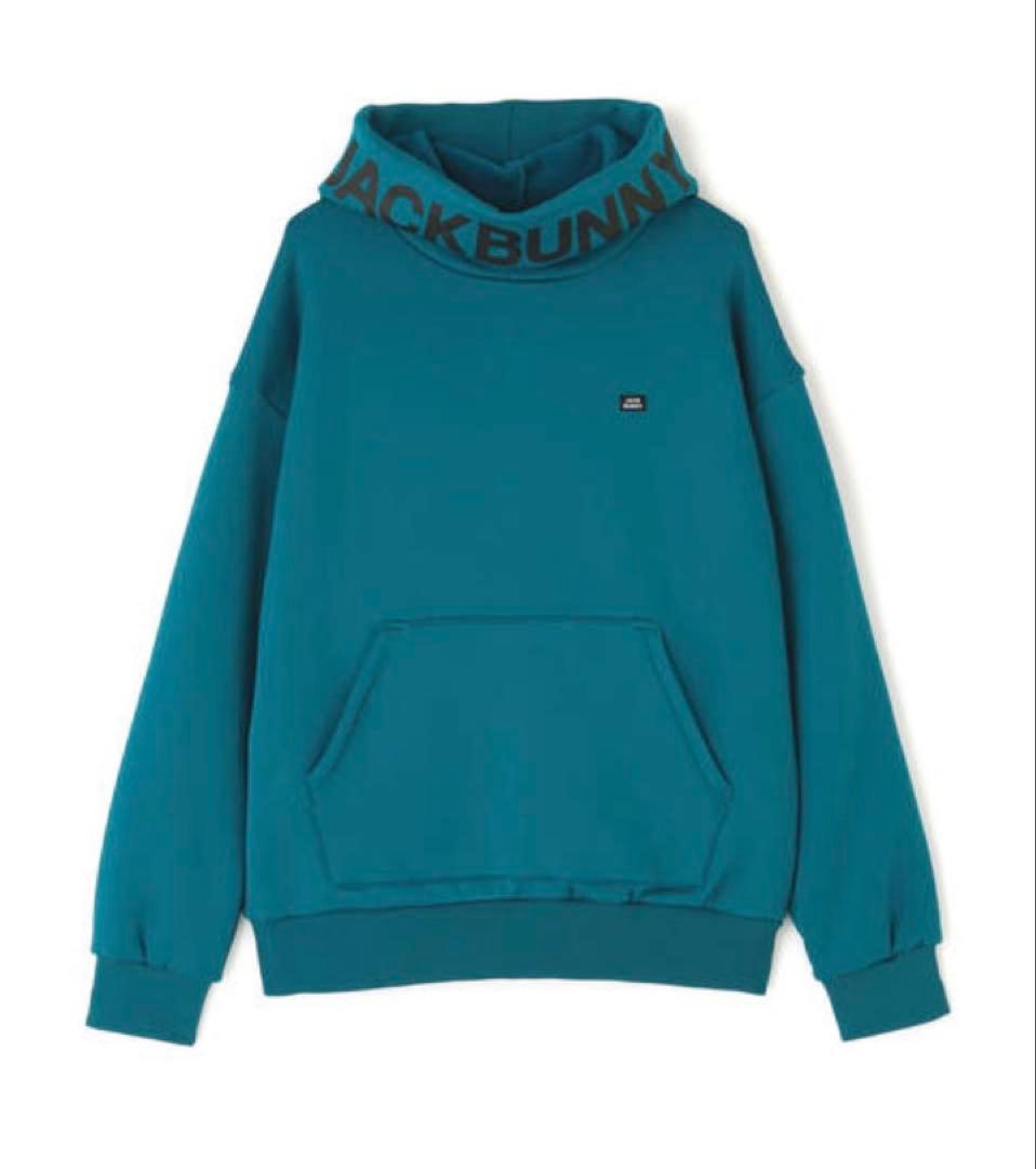 新品 パーリーゲイツ ジャックバニー KARUISHI フーディ(5)L/青